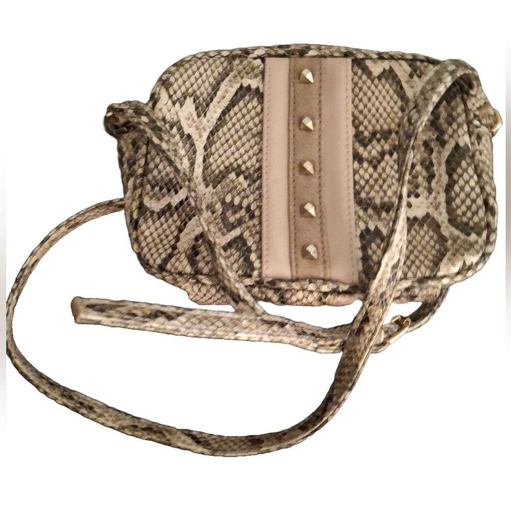 Snake Print Crossbody Bag